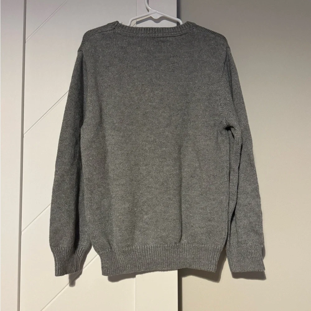 Gymboree Weekend Vibe Knit Sweater Gray Boys Size 5/6 NWT